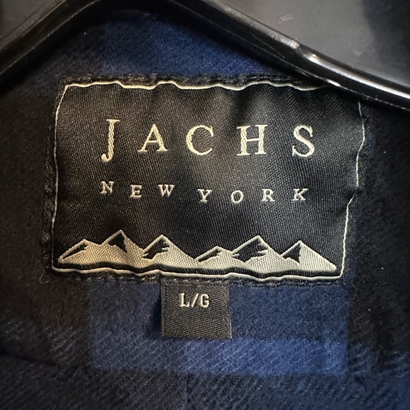 Jachs Blue and Black Plaid Mens Jacket Size Large - Picture 3 of 4